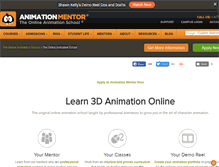 Tablet Screenshot of animationmentor.com